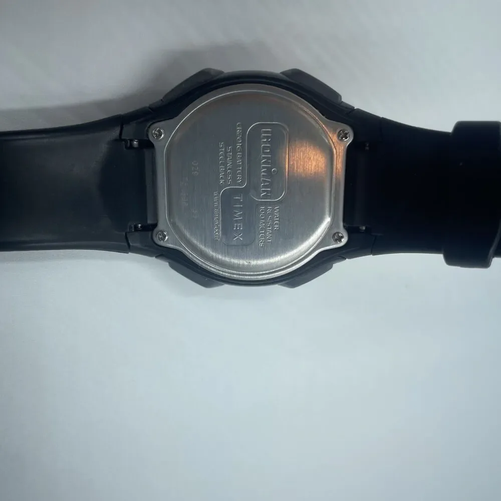 Timex Ironman Triathlon Watch Men Indiglo Grey Blue 10 Lap w Needs Battery